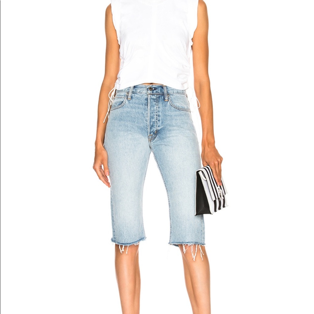 Helmut Lang knee shorts